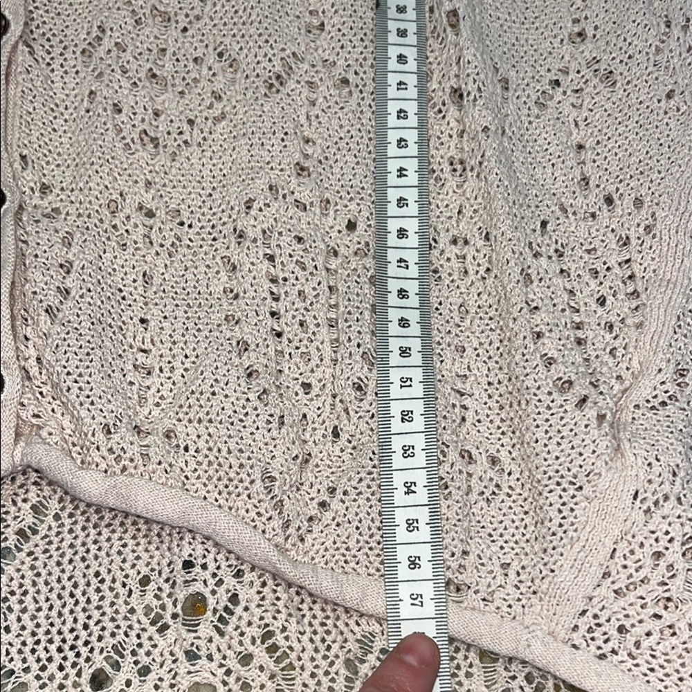 Free People Knit Cardigan in Light Pink S - Picture 8 of 11
